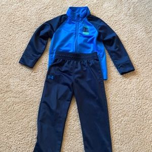 Worn twice UA boys athletic set, size 3T